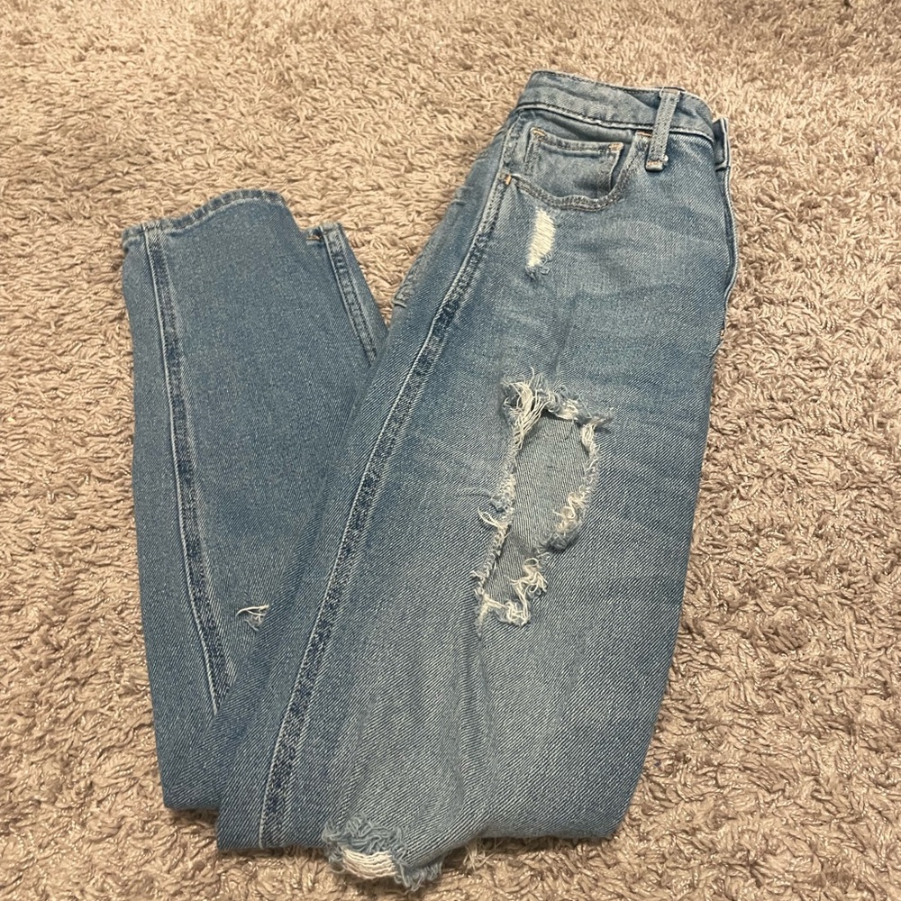 Hollister Blue Distressed Women's Jeans